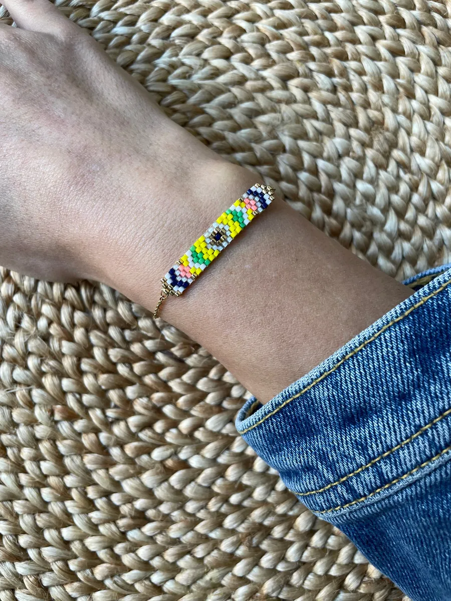 Bracelet Perles Camille doré — Atelier Miyuki