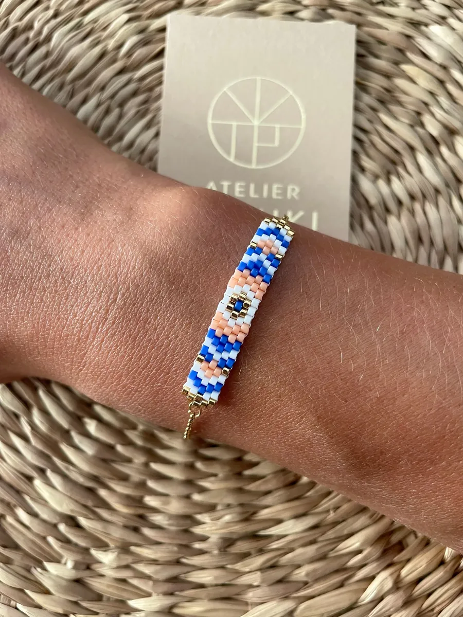 Bracelet perles tissées Laurie — Atelier Miyuki