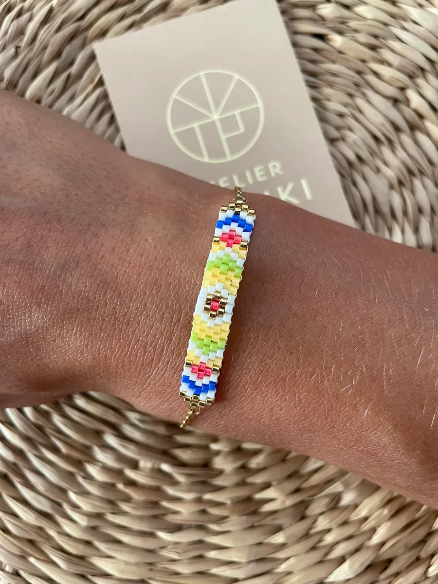 Bracelet perles tissées Barbara — Atelier Miyuki