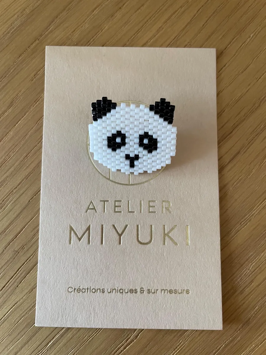 Broche Panda — Atelier Miyuki