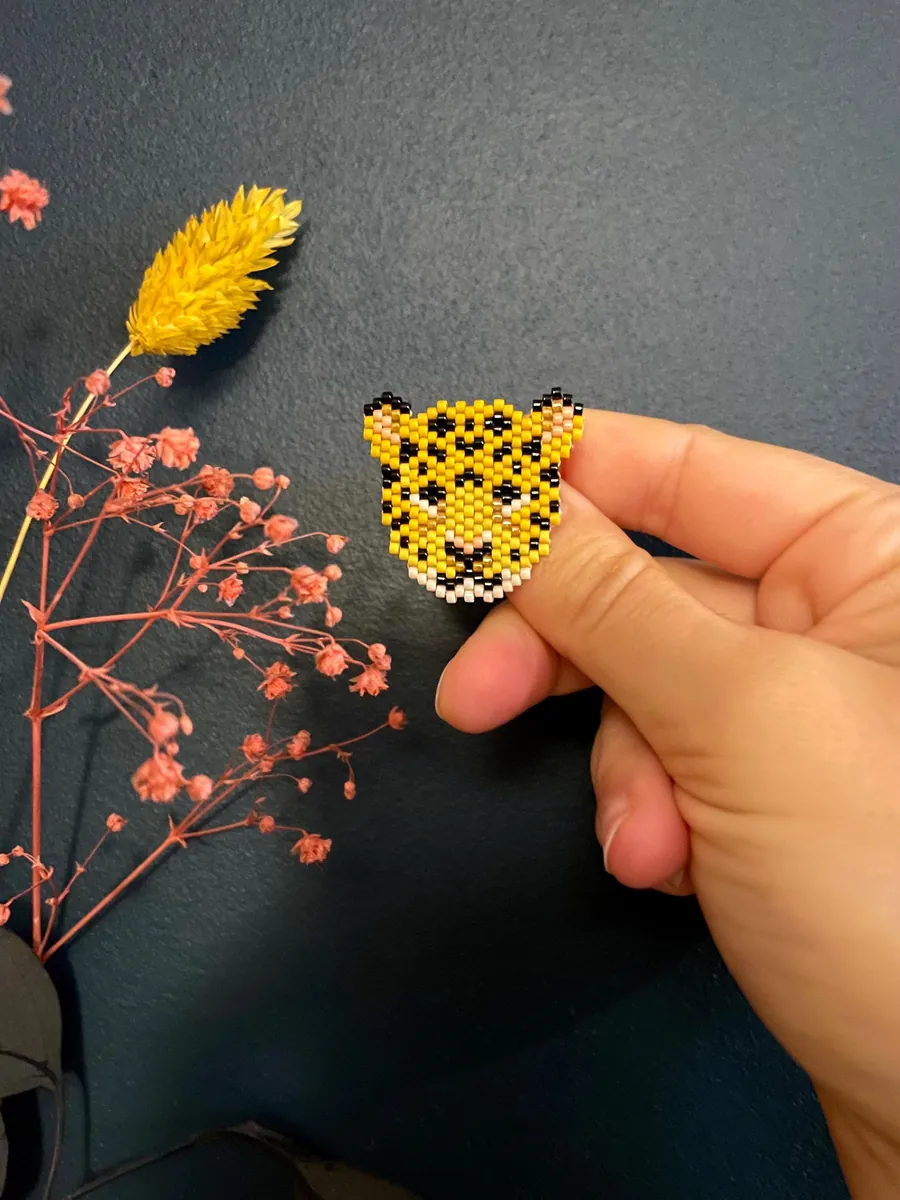 Broche Léopard / animal — Atelier Miyuki