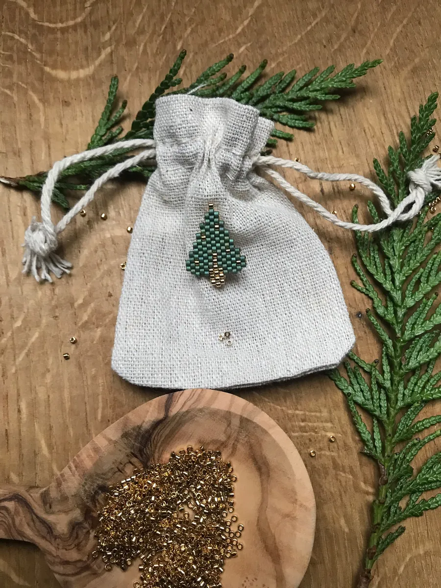 Broche Sapin — Atelier Miyuki